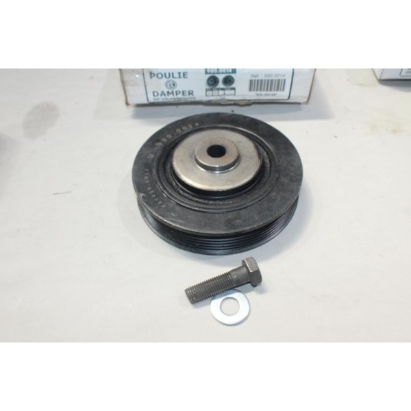 Poulie damper vilebrequin 137mm diametre 6 gorges Chaussende 900.0014 pour renault espace 3 III laguna 1 moteur G8T 