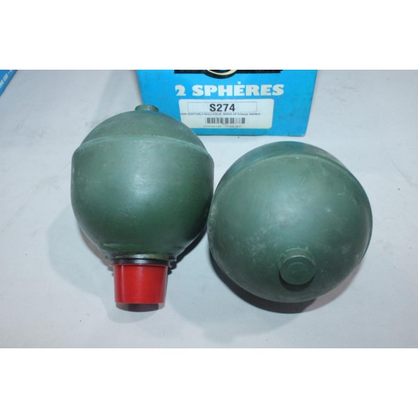 Jeu 2 spheres régulateur arrière 40 bar suspension hydraulique Dasilva S274 pour citroen xantia break 