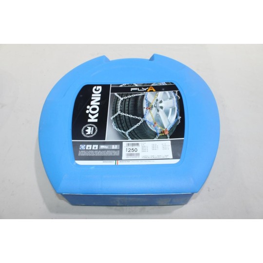 Jeu 2 chaines neige Konig N°250 pour pneu roue jante 9/15 7.50/15 8/17.5 235/80/16 235/75/16 215/75/17.5 265/70/15 245/70/16 