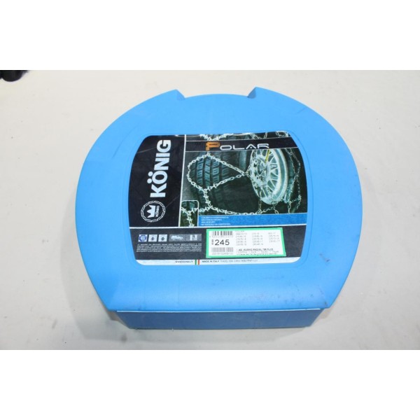 Jeu 2 chaines neige Konig N°245 pour pneu roue jante 28/9/15 215/16 650/17 215/80/16 215/85/16 235/75/15 215/75/16 225/75/16 