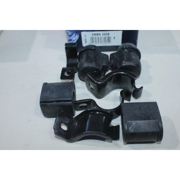 Kit 4 silents bloc + 4 supports fixation de barre stabilisatrice Quinton Hazell EMBK2658 pour renault kangoo nissan kubistar 