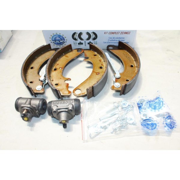 Kit de frein avant machoires + cylindres de roue montage lockheed 2Cvclub 1001141 pour citroen 2CV mehari dyane 