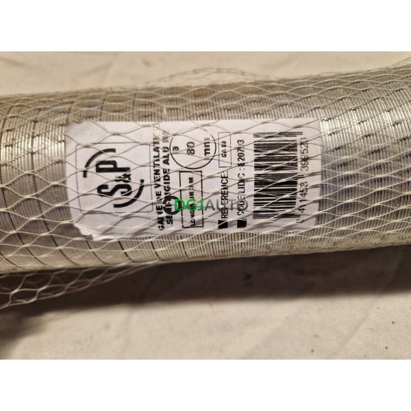 Gaine semi rigide aluminium 80mm diametre 3m de long SP GA80 3411453399523 pour VMC ventilation hottes extracteur air
