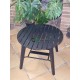 Table basse extérieur Alinea Zoula 27365281 noir alu et eucalyptus FSC 52.30x40x52.30