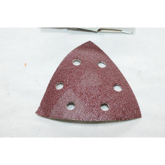 Boite 10 patins disques abrasifs poncage 94mm P60 Hitachi 753402 (un peu plié) 