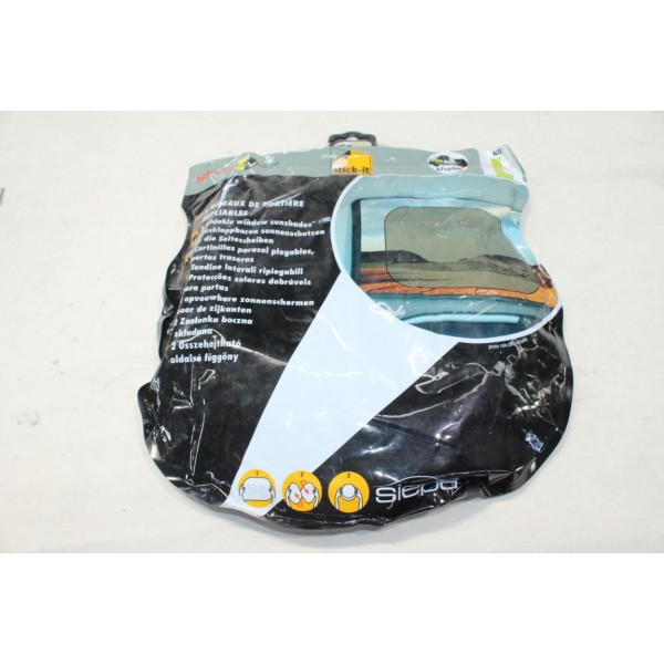 Jeu 2 rideaux pare soleil paresoleil portiere repliable 67x43cm Siepa F013022 taille L pour BMW X3 citroen ZX xsara picasso C8 