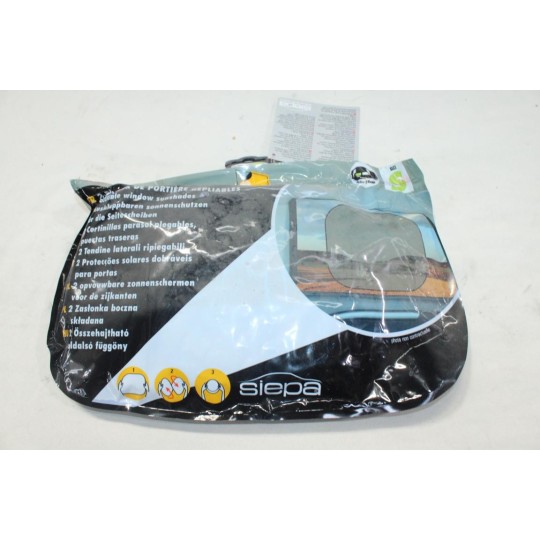 Jeu 2 rideaux pare soleil paresoleil portiere repliable 44x38cm Siepa F013020 taille S pour alfa romeo 146 156 audi A3 A4 BMW 