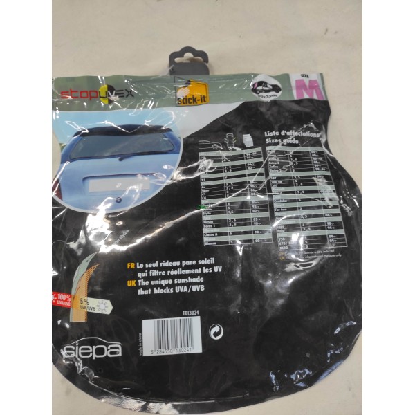 Rideau pare soleil paresoleil lunette arriere repliable 80x35cm Siepa F013024 taille M pour alfa romeo 146 156 audi A3 BMW X3