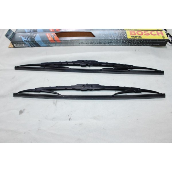 Jeu 2 balais essuie glace attache standard 475mm + 420mm Bosch N°566 3397001566 pour ford ka 