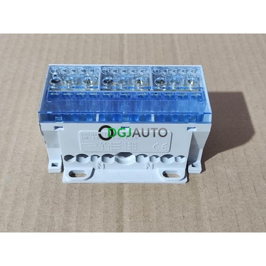 Bloc bornier de repartition phase / neutre Hager 998-1.947-1-1