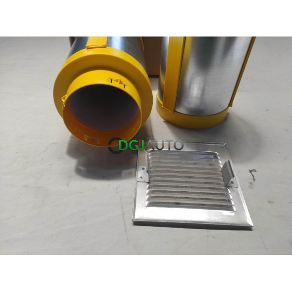 Kit traversée murale isolée VMC Atlantic 422535 PAS 125 DF 125mm avec grille