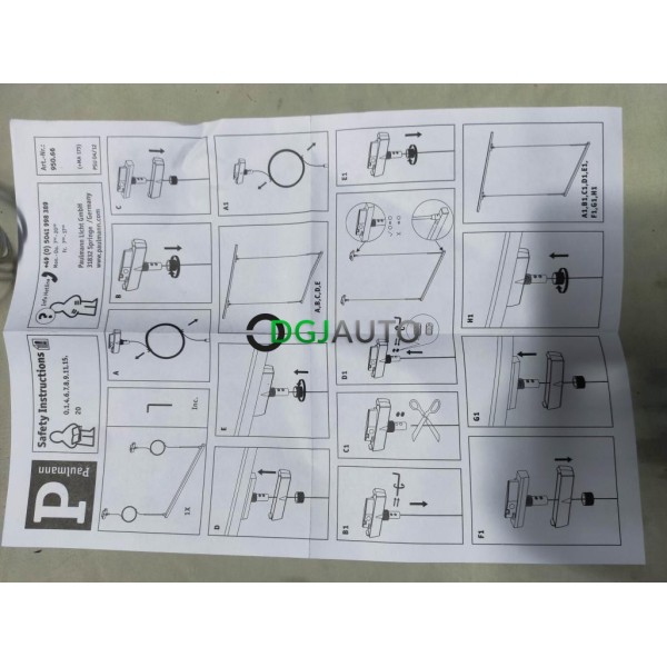 Kit de suspension Paulmann 950.66 pour luminaire panneau lumineux