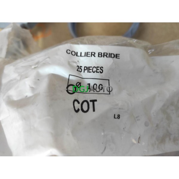 Lot 10 colliers 100mm PVC fixation tube tuyau PVC Nicoll Cot