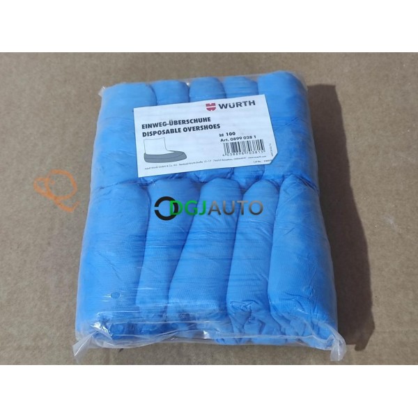 Lot 100 chaussettes protection surchaussure jetable Wurth 08990281