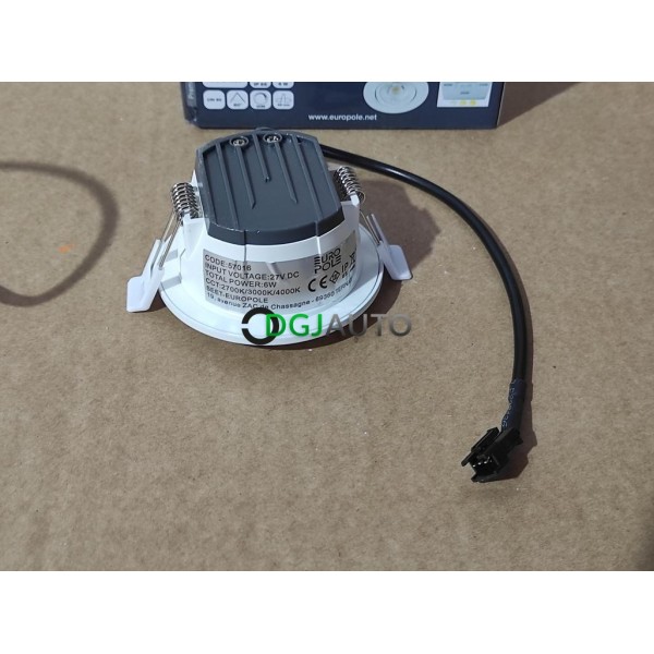 Spot encastrable Europole 57016 IP65 600 lumens 6W 68mm 60° CRI90 dimmable