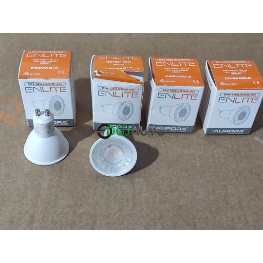 Lot 4 ampoules LED de spot encastrable Enlite EN-DGU00530 Aurora 5W 3000K GU10 500 lumens