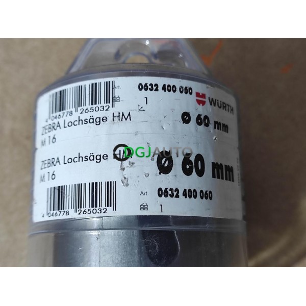 Scie cloche 60mm HM Wurth 0632400060 peu utilisée