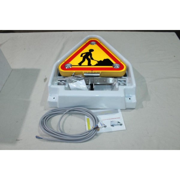 Panneau de signalisation chantier triflash de toit fourgon utilitaire Robert lye N2008143 TR512L TLP 500 