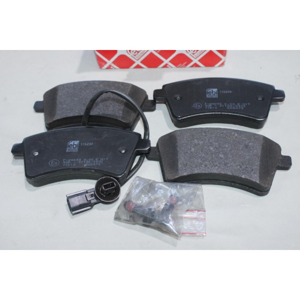 Jeu 4 plaquettes de frein avant montage lucas Febi 116200 pour renault kangoo 2 II 