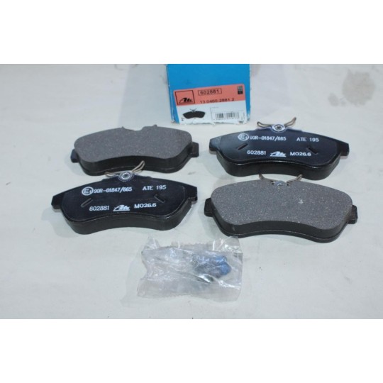 Jeu 4 plaquettes de frein avant montage lucas ATE 602881 13.0460-2881.2 pour citroen C2 C3 