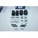 Kit 4 silents bloc avec 4 etriers de fixation barre stabilisatrice Quinton Hazell EMBK2064 pour renault 19 R19 megane 1 dont 