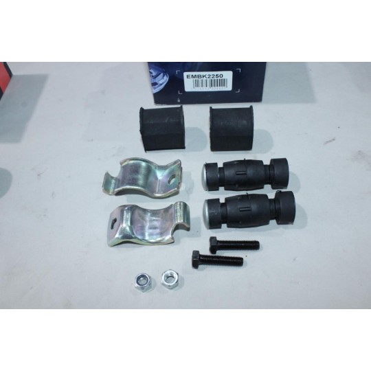 Kit 4 silents bloc avec 2 etriers support fixation barre stabilisatrice Quinton Hazell EMBK2250 pour renault clio 1 