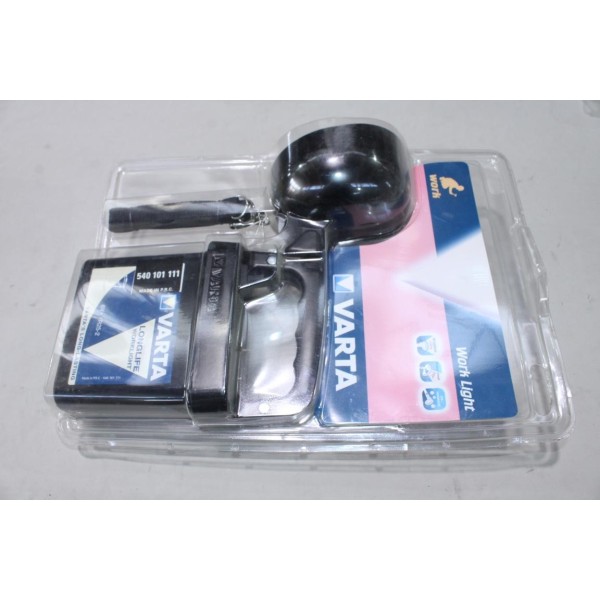 Lampe de travail work light Varta 12660 (batterie pile 6V potentiollement HS sans reclamation) 