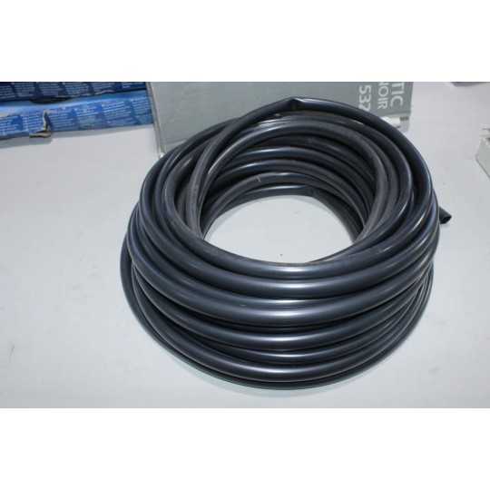 Rouleau de gaine PVC noir 12mm diametre 25m 25 mètres (probablement entamée) Gregoire et Barilleau 532115 