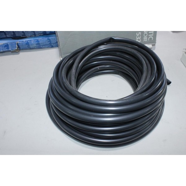 Rouleau de gaine PVC noir 12mm diametre 25m 25 mètres (probablement entamée) Gregoire et Barilleau 532115 