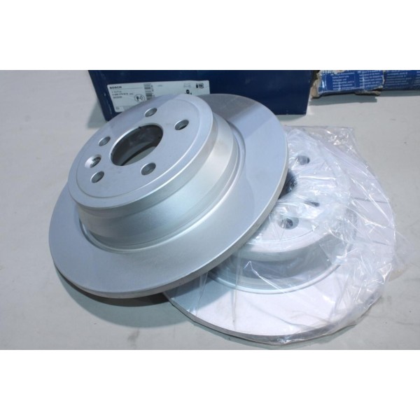 Lot 2 disques de frein arriere plein 302mm diametre Bosch BD2020 0986479B19 pour land rover freelander L359 