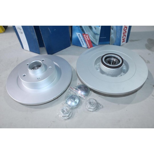 Jeu 2 disques de frein arriere plein 290mm diametre avec roulement de roue Bosch BD2787 0986479F42 pour renault megane 4 IV 