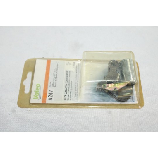 Jeu condensateur + rupteur jeu de contact rupteur allumeur AC delco Valeo A247 243247 pour opel kadett B C D E rekord D E corsa 