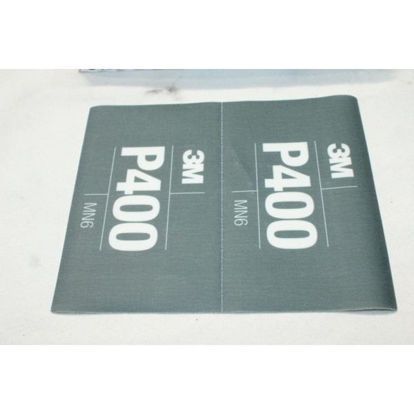 Boite 50 bandes feuille 140x171mm P400 MN6 abrasive poncage 3M 34337 