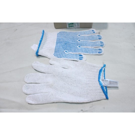 Paire de gants de travail protection main taille 10 coton polyester picot bleu EP EPR04349 