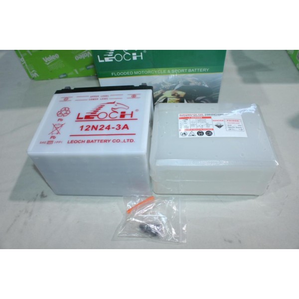 Batterie moto scooter tracteur tondeuse Leoch 12N24-3A 