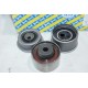 Jeu 3 galets tendeur + enrouleur de courroie de distribution (non incluse) SNR KD473.03 pour hyundai lantra 1.6 16V essence 