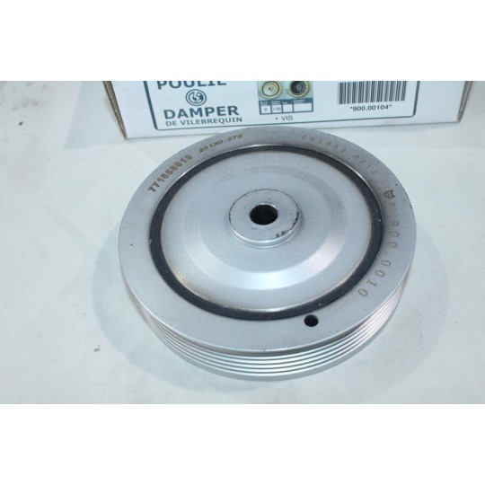 Poulie damper de vilebrequin 136mm 6 gorges Chaussende 900.0010 pour renault clio 2 II espace 3 III kangoo laguna 1 2 I II 