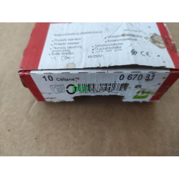 Lot 5 poussoirs inverseur interrupteur 6A Legrand 067031 celiane 3414970441751