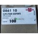 Boite 100 clips pour suspente type A 1.6-4.8