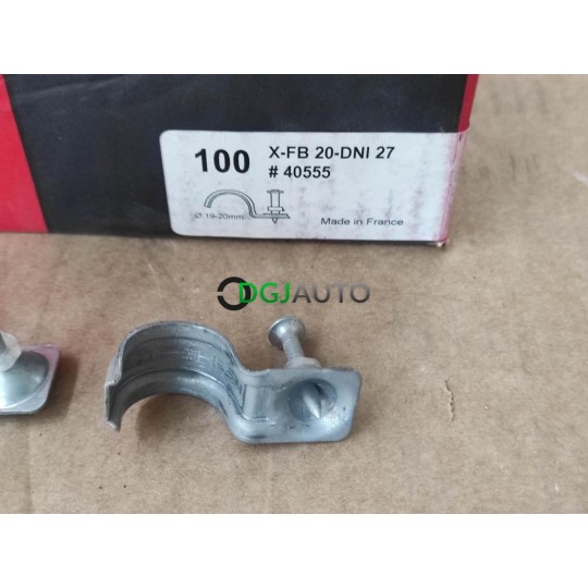 Boite 90 colliers de fixation 20mm gaine tube tuyau Hilti 40555 X-FB 20-DNI 27