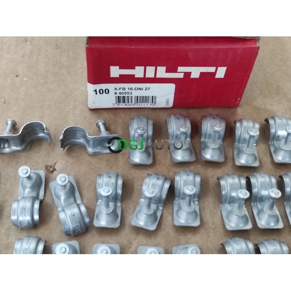 Boite 49 colliers de fixation 16mm gaine tube tuyau Hilti 40553 X-FB 16-DNI 27