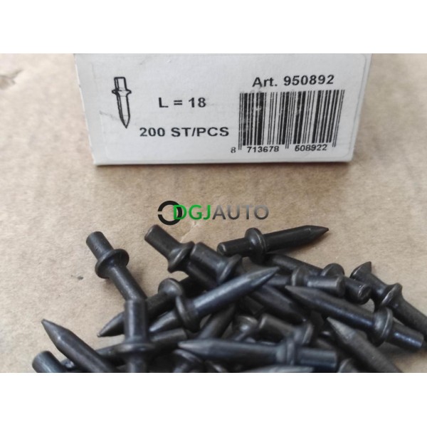 Boite 200 pointes tige lisse clous L18 Fixpin 4mm 4x18 Don quichotte 950892