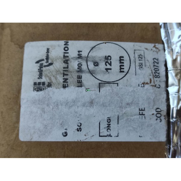 Gaine isolée étirable 3m 3 metres 125mm diametre S&P Unelvent 820722 pour extraction air ventilation VMC