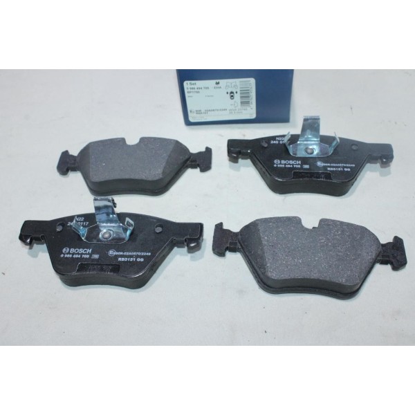 Lot 4 plaquettes de frein avant montage teves Bosch BP1700 0986494705 pour BMW serie 5 E60 E61 F10 F11 