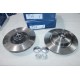 Jeu 2 disques de frein arriere plein 274mm diametre avec roulement de roue bague ABS Bosch BD1126 0986479277 pour renault grand 
