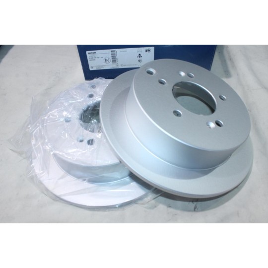 Jeu 2 disques de frein arriere plein 284mm diametre Bosch BD2200 0986479C61 pour hyundai ix35 santa fe kia sportage 