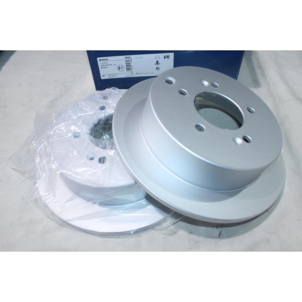 Jeu 2 disques de frein arriere plein 284mm diametre Bosch BD2200 0986479C61 pour hyundai ix35 santa fe kia sportage 