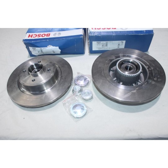 Jeu 2 disques de frein arriere plein 274mm diametre avec roulement de roue ABS Bosch BD1119 0986479270 pour renault megane 1 