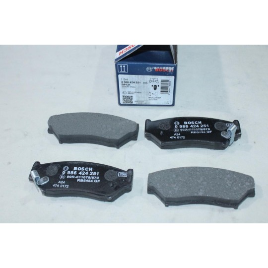 Lot 4 plaquettes de frein avant montage tokico Bosch BP121 0986424251 pour suzuki vitara jimny grand vitara 