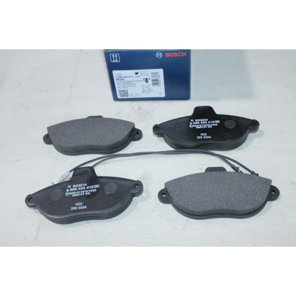 Jeu 4 plaquettes de frein avant montage bendix Bosch BP205 0986424415 pour citroen evasion jumpy 1 fiat scudo ulysse 1 peugeot 
